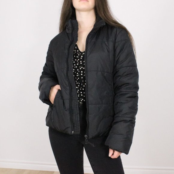 Jacob Connection Black Puffer Jacket - Picture 1 of 6